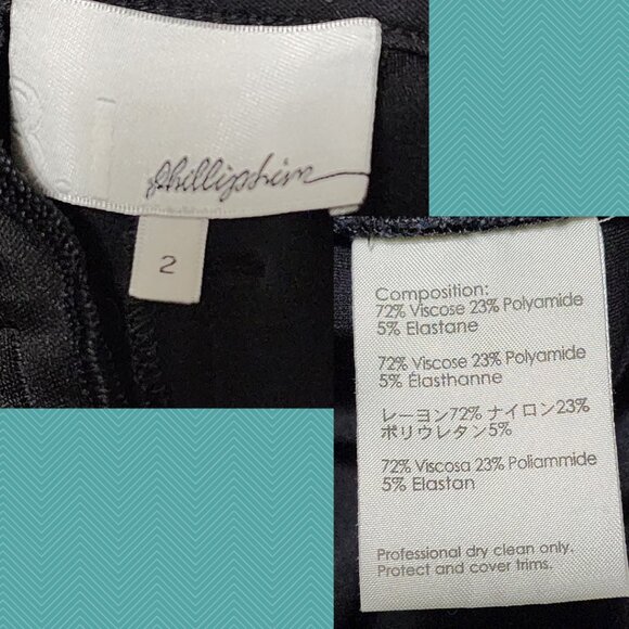 3.1 Phillip Lim Black Stretch Knit Mid Rise Skinny Ankle Pants - Picture 7 of 7